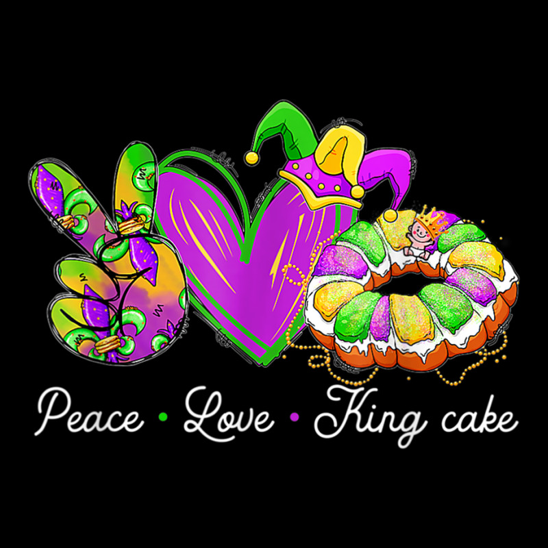 Peace Love King Cake Shirt A Mardi Gras Party Carnival T Shirt Baby Tee | Artistshot