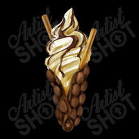 Bubble Waffle Ice Cream, Egg Bubble Chocolate Waffle Vanilla Maternity Scoop Neck T-shirt | Artistshot