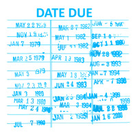 Library Due Date Cards Stamp Book Return Librarian Date Due T Shirt Youth Zipper Hoodie | Artistshot