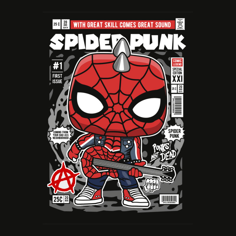 Spider Punk Pop Art Stars Scorecard Crop Tee by yusidsamilyz | Artistshot