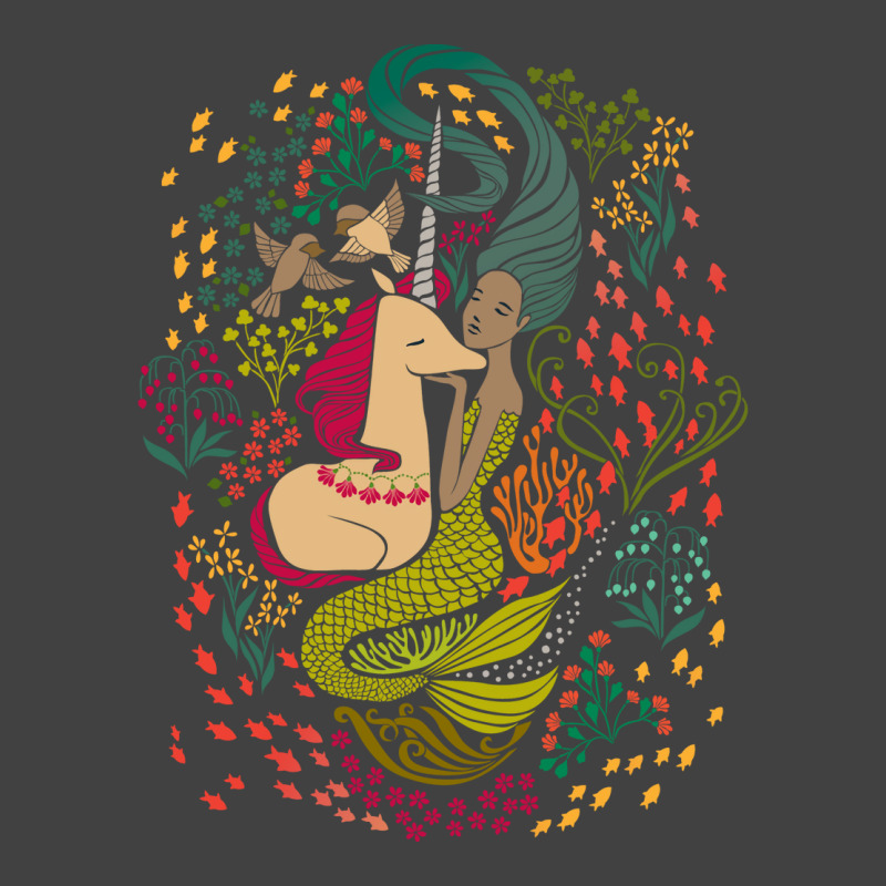 The Mermaid And The Unicorn Retro Vintage T-shirt | Artistshot