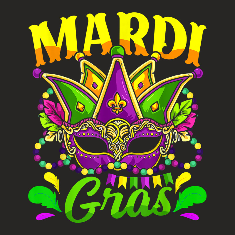 Mardi Gras Mask Beads New Orleans Mardi Gras Parade Carnival T Shirt Ladies Fitted T-Shirt by casimircorjki0 | Artistshot