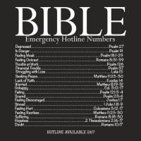 Bible Emergency Hotline Numbers Shirt, Bible Verse Shirt Ladies Fitted T-shirt | Artistshot