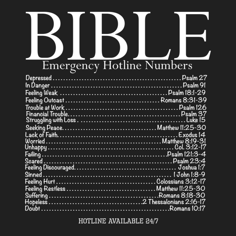 Bible Emergency Hotline Numbers Shirt, Bible Verse Shirt Ladies Polo Shirt by GARRICKFULLER | Artistshot