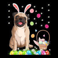 Happy Easter Cute Bunny Dog Pug Wearing Bunny Ears Gift Youth Zipper Hoodie | Artistshot