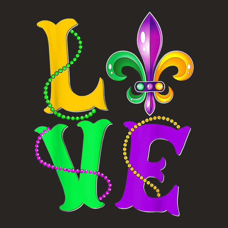 Love Mardi Gras Party Tuesday Parade Festival Girls Women T Shirt Ladies Fitted T-Shirt by hoasantiaz | Artistshot