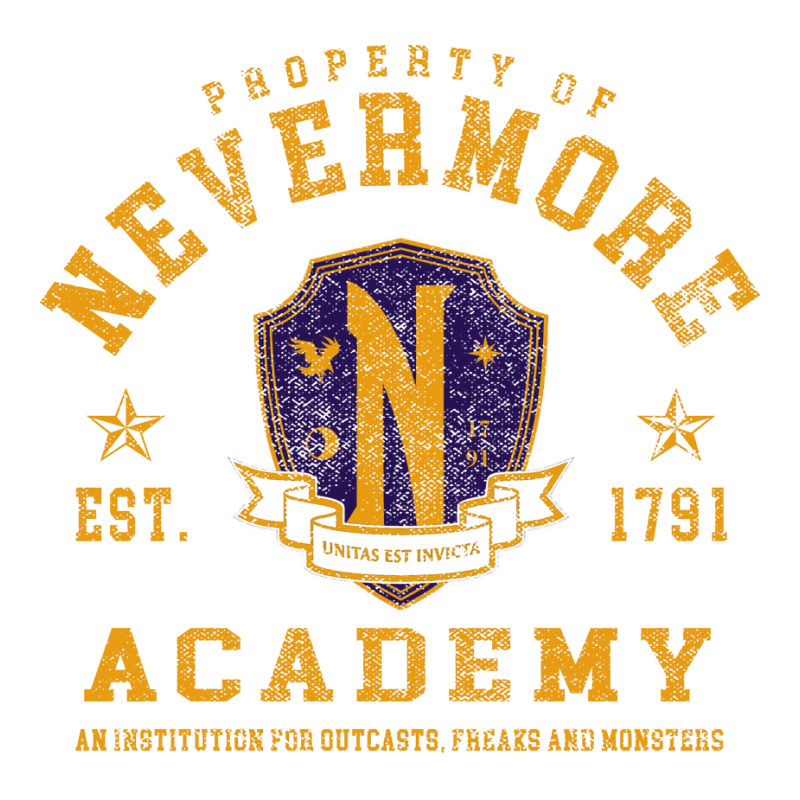 Nevermore Academy Retro Vintage 3/4 Sleeve Shirt by knapetolamj | Artistshot