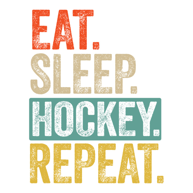 Eat Sleep Hockey Repeat Retro Vintage Gift Men's T-shirt Pajama Set | Artistshot