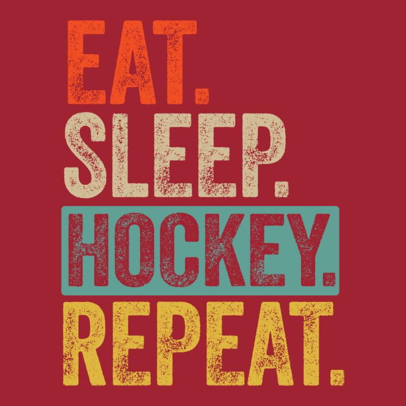 Eat Sleep Hockey Repeat Retro Vintage Gift Long Sleeve Shirts | Artistshot