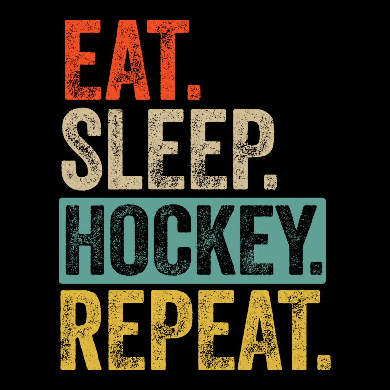 Eat Sleep Hockey Repeat Retro Vintage Gift Lightweight Hoodie | Artistshot