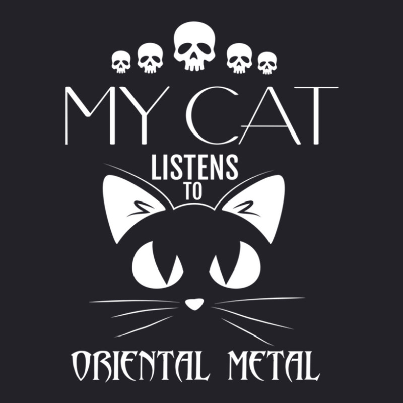 My Cat Listens To Oriental Metal Tee Unisex Sherpa-lined Denim Jacket | Artistshot