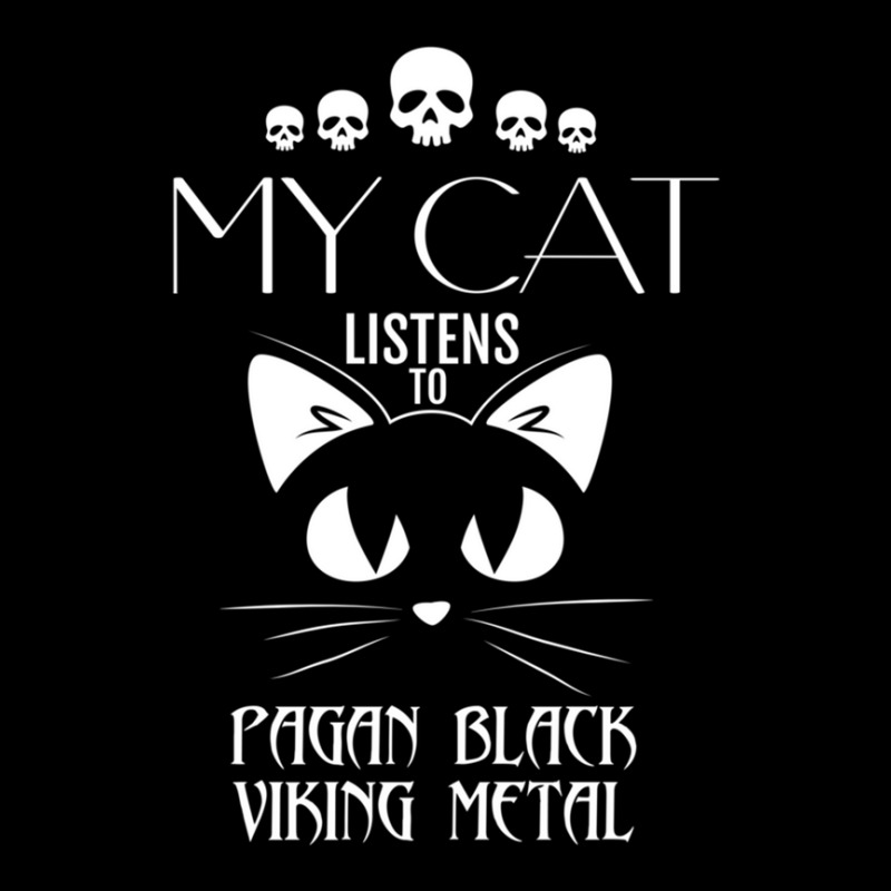 My Cat Listens To Pagan Black Viking Metal Tee Maternity Scoop Neck T-shirt by ELIZABETHKARLENEWINCELOWICZ | Artistshot