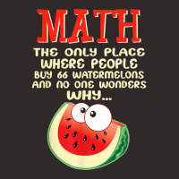 Math And Watermelons Mathematics Calculation Numbers Funny T Shirt Racerback Tank | Artistshot