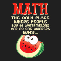 Math And Watermelons Mathematics Calculation Numbers Funny T Shirt Ladies Polo Shirt | Artistshot