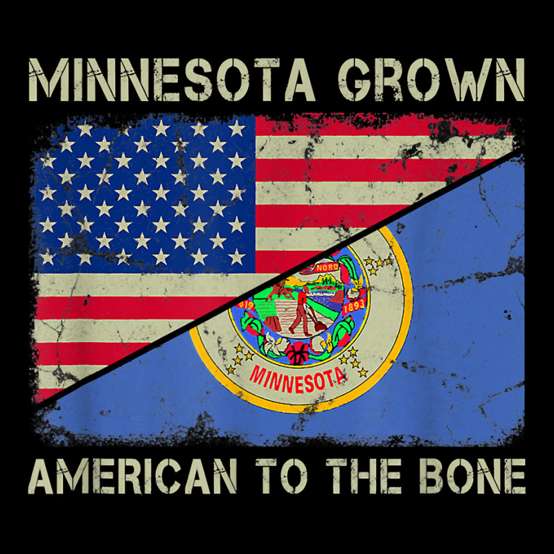 Minnesota Grown American To The Bone Home State Minnesota T Shirt Toddler Sweatshirt | Artistshot