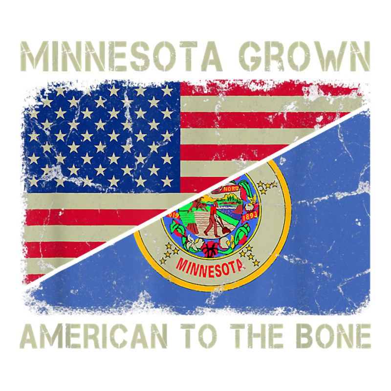 Minnesota Grown American To The Bone Home State Minnesota T Shirt Youth Sweatshirt | Artistshot