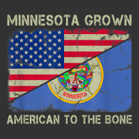 Minnesota Grown American To The Bone Home State Minnesota T Shirt Baby Bodysuit | Artistshot