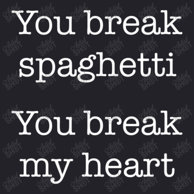 You Break Spaghetti You Break My Heart Italian Food Unisex Sherpa-lined Denim Jacket | Artistshot