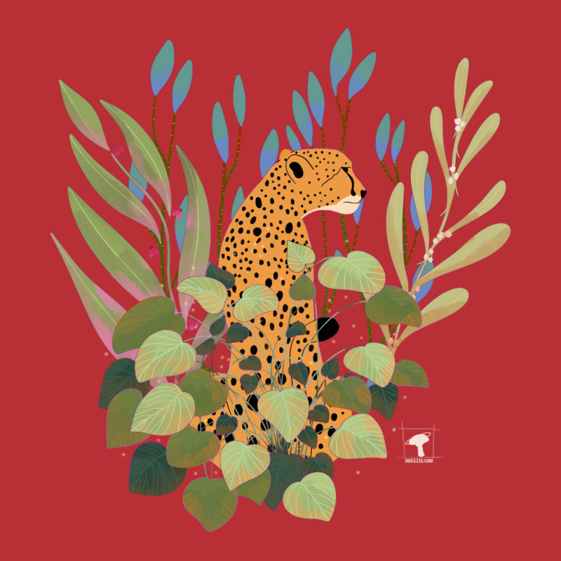 Theres A Cheetah In My Plants Red T-shirt | Artistshot