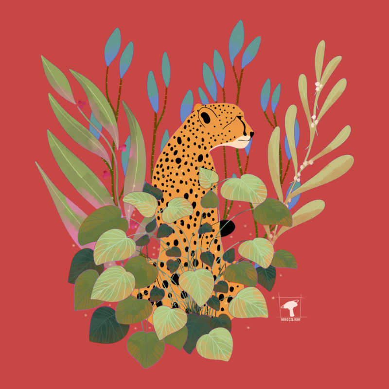 Theres A Cheetah In My Plants Red Zipper Hoodie | Artistshot