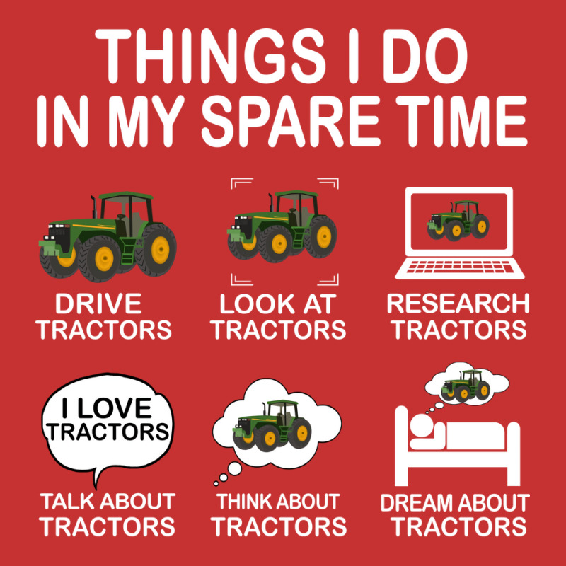 Things I Do In My Spare Time Tractor Nature V-neck Tee | Artistshot