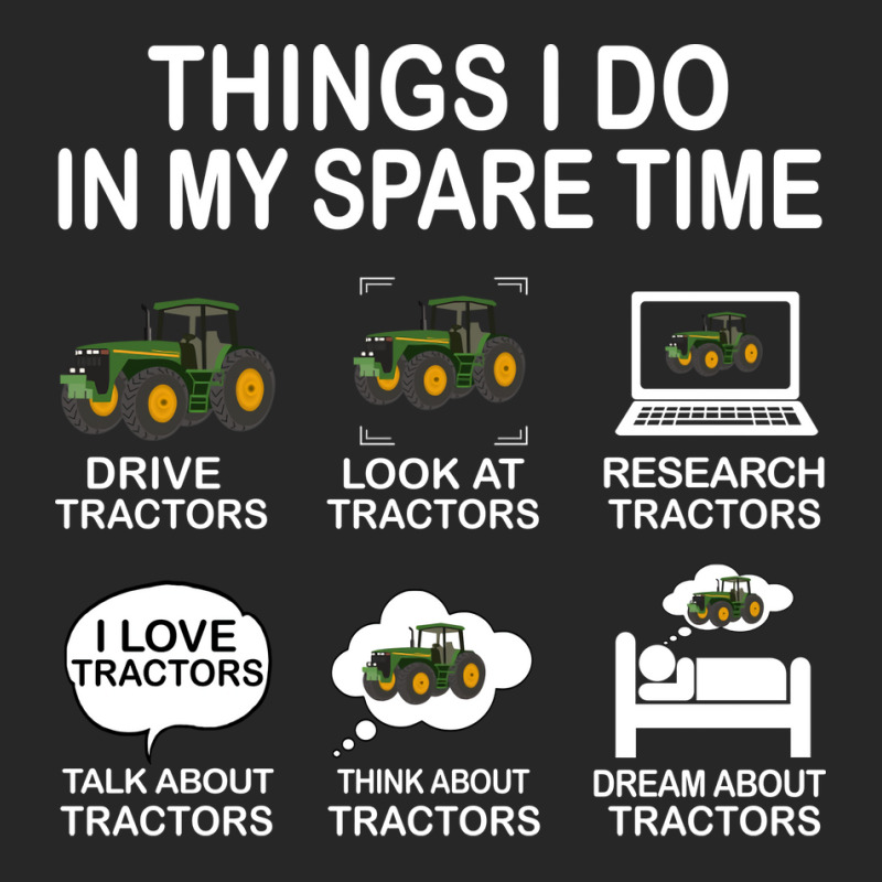 Things I Do In My Spare Time Tractor Nature Men's T-shirt Pajama Set | Artistshot