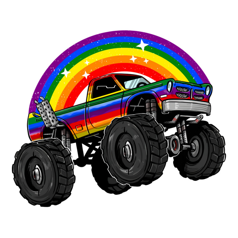 Lgbt Monster Truck Rainbow Flag Lgbtq Car Gay Pride Month Cool Zipper Hoodie | Artistshot