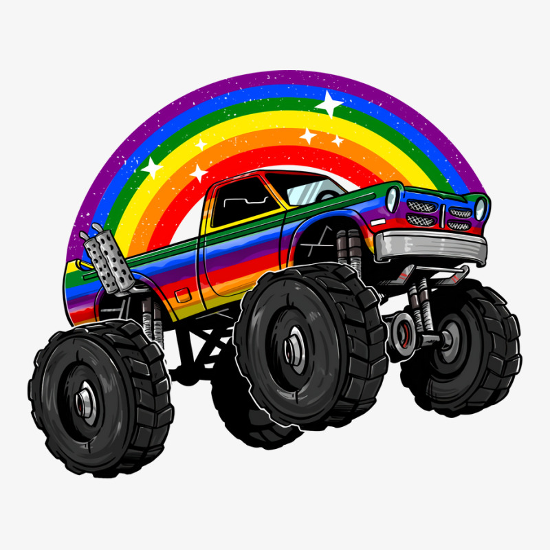 Lgbt Monster Truck Rainbow Flag Lgbtq Car Gay Pride Month Cool Champion Hoodie | Artistshot