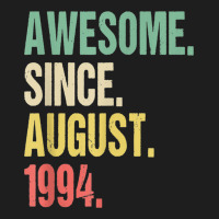 25th 1994 Birthday Awesome August Classic T-shirt | Artistshot