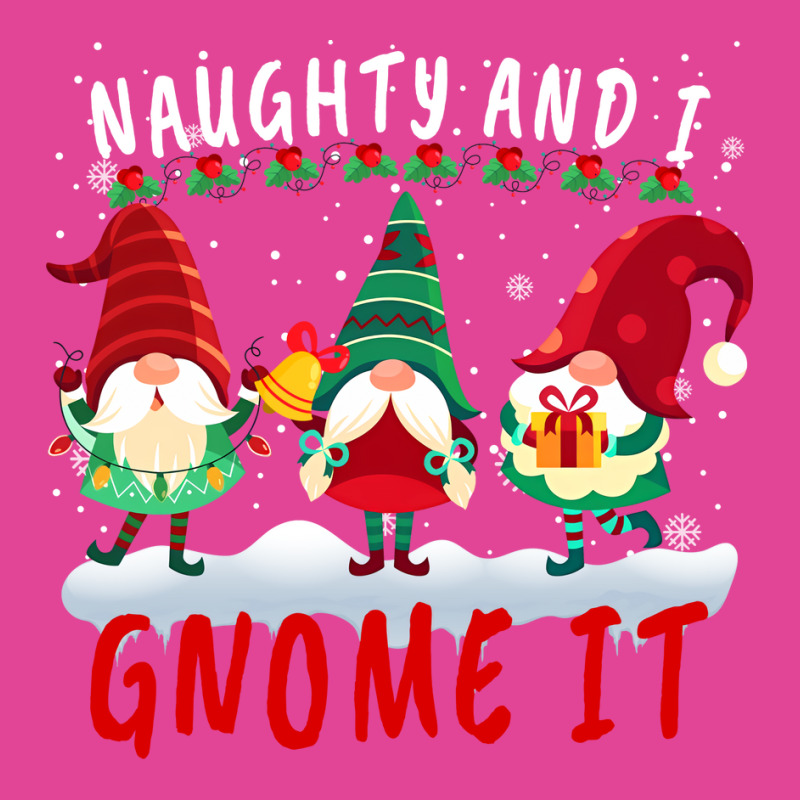 Naughty And I Gnome It Cute Gnomes Christmas Girl T-Shirt by kkeyooyimmie | Artistshot