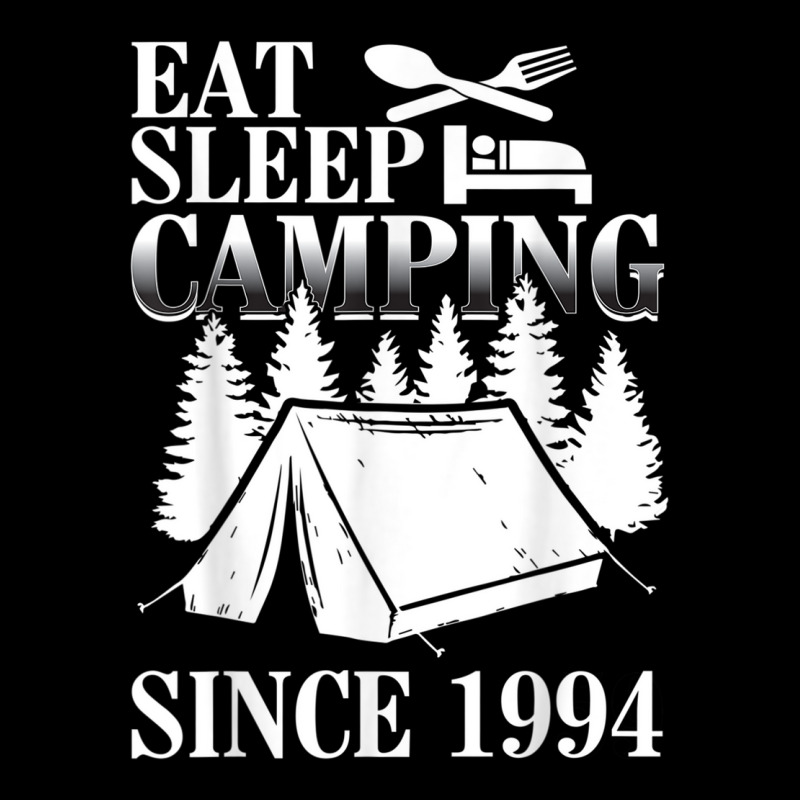 25th Birthday Eat Sleep Camping Camper Pocket T-Shirt by ALFREDMCGOWAN | Artistshot