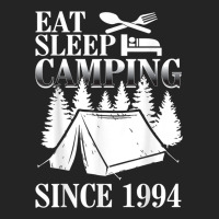 25th Birthday Eat Sleep Camping Camper 3/4 Sleeve Shirt | Artistshot