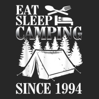 25th Birthday Eat Sleep Camping Camper Men's T-shirt Pajama Set | Artistshot