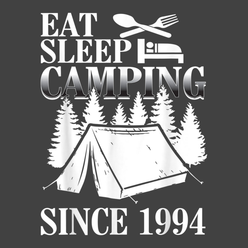 25th Birthday Eat Sleep Camping Camper Vintage T-Shirt by ALFREDMCGOWAN | Artistshot