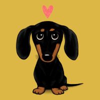 Black And Tan Dachshund With Heart  Cute Cartoon Wiener Dog Classic T-shirt | Artistshot