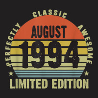 25th Birthday Limited Edition August 1994 T-shirt | Artistshot