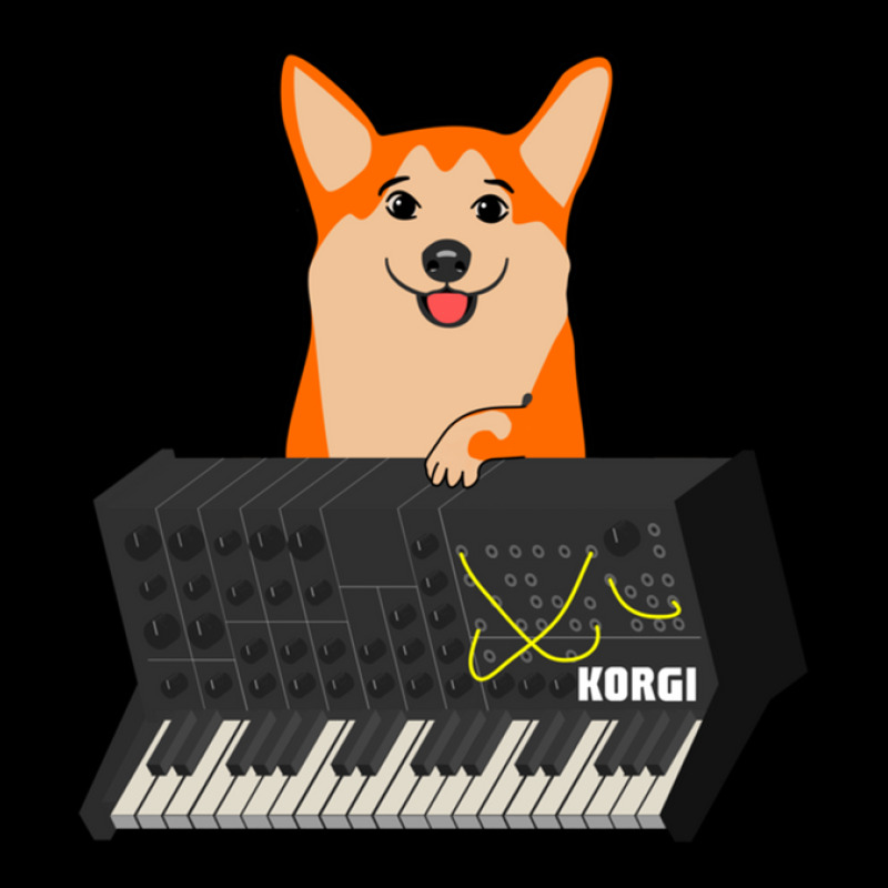 Funny Synthesizer Fan Korgi Corgi Dog Lover .png Men's Long Sleeve Pajama Set | Artistshot