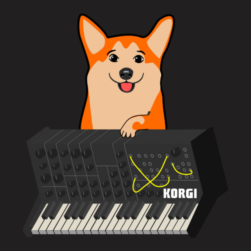 Funny Synthesizer Fan Korgi Corgi Dog Lover .png T-shirt | Artistshot