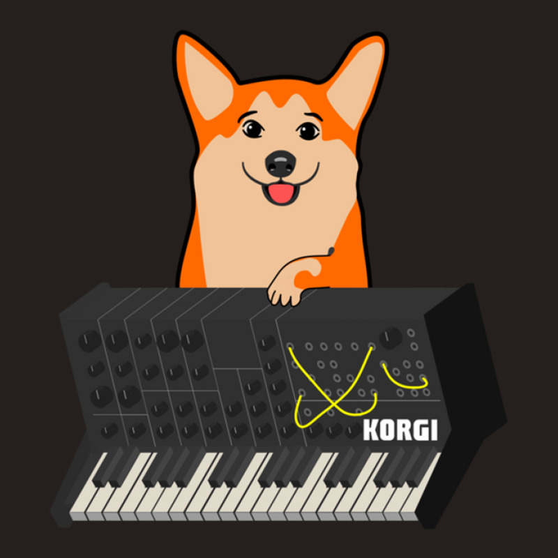 Funny Synthesizer Fan Korgi Corgi Dog Lover .png Tank Top | Artistshot