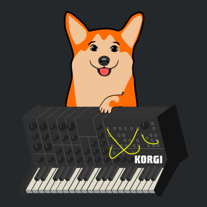 Funny Synthesizer Fan Korgi Corgi Dog Lover .png Crewneck Sweatshirt | Artistshot