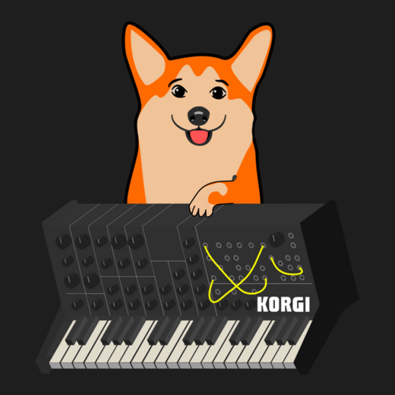 Funny Synthesizer Fan Korgi Corgi Dog Lover .png Classic T-shirt | Artistshot