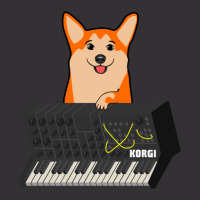 Funny Synthesizer Fan Korgi Corgi Dog Lover .png Vintage Hoodie | Artistshot