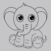 Cute Elephant Sitting Down Baby Bodysuit | Artistshot