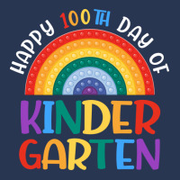 Happy 100th Day Of School Kindergarten Teacher Girls Rainbow 80s Men Denim Jacket | Artistshot