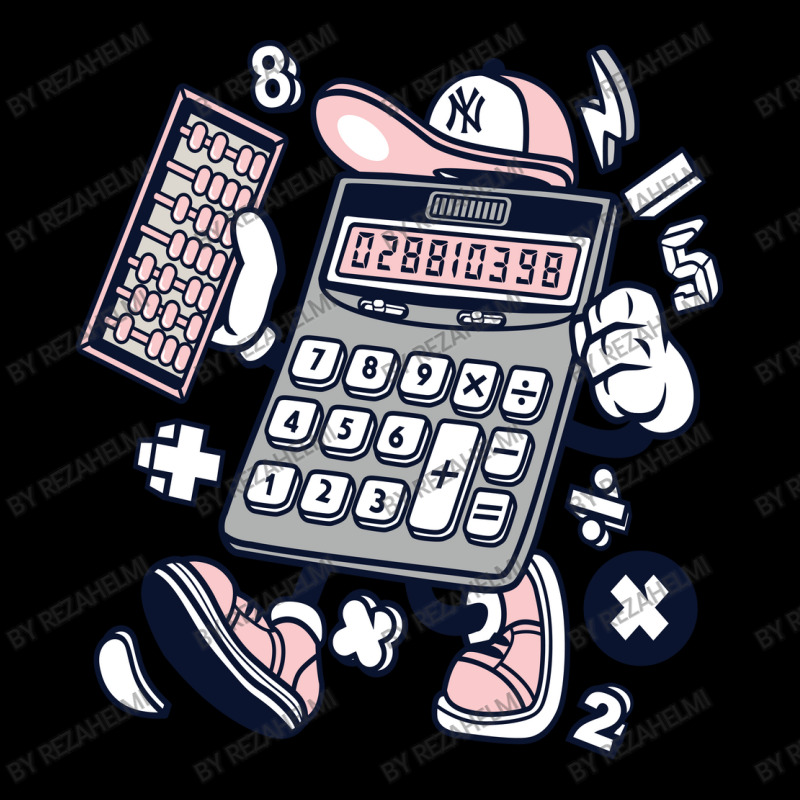 A Calculator Wearing A Hat That Looks Like It's Running Legging by Rezahelmi | Artistshot