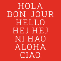 Hello 7 Languages Hola Bonjour Ni Hao Chinese French Italian Tote Bags | Artistshot