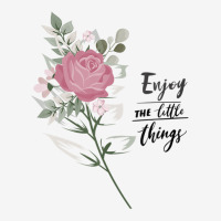 Enjoy The Little Things Shirt Flowers Trendy Quote Baby Beanies | Artistshot