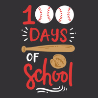 100 Days Of School Baseball Music Vintage Hoodie | Artistshot