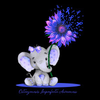 Hot Trend Osteogenesis Imperfecta Awareness Cute Elephant Sunflower Bl Adjustable Cap | Artistshot