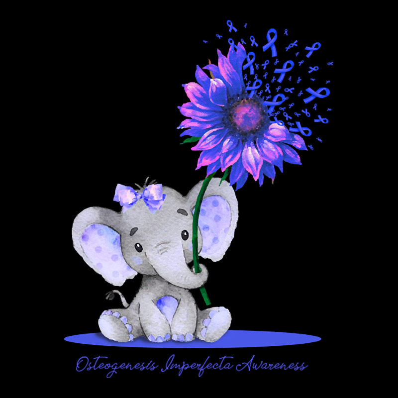 Hot Trend Osteogenesis Imperfecta Awareness Cute Elephant Sunflower Bl V-Neck Tee by greggjvandervor | Artistshot